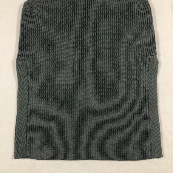 Aritzia Wilfred Womens XS Gray Rib Knit Gray Tank Sweater Top Wool CAM4-3447-46 - Picture 3 of 11
